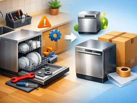 Repair or Replace Dishwasher? Know When to Choose