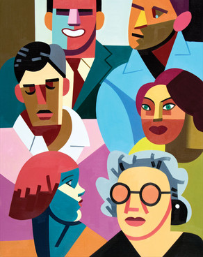six individuals 2019 oil on canvas 92x 73cm.jpeg