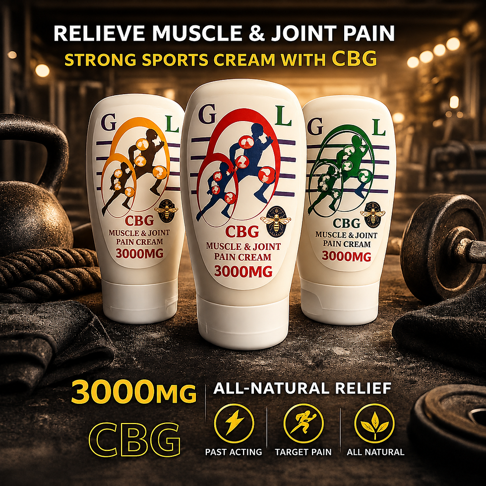 Thumbnail: 3000mg Sports CBG Muscle & Joint Cream -- Light Eucalyptus or Light Almond