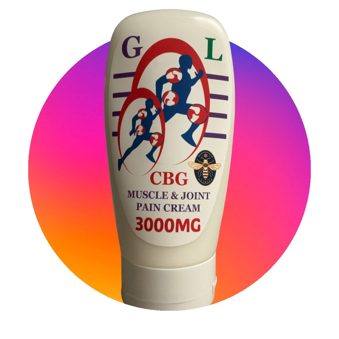 3000mg Sports CBG Muscle & Joint Cream -- Light Eucalyptus or Light Almond