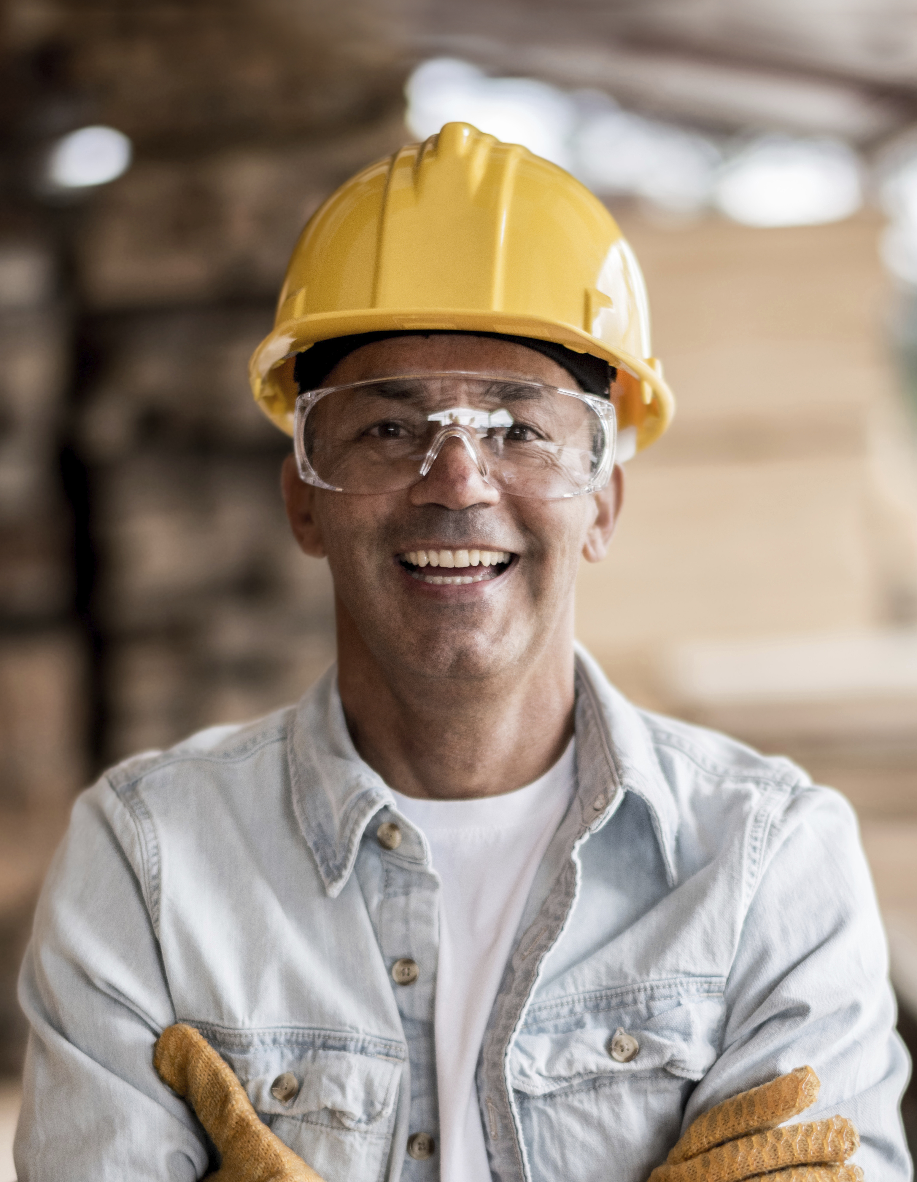 Smiling Construction Worker