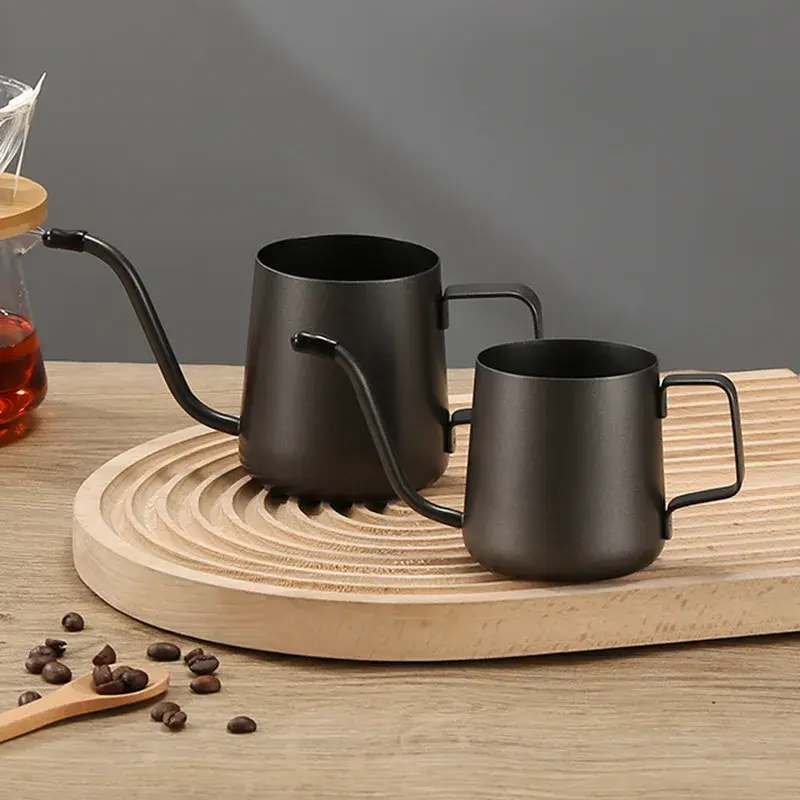 Thumbnail: 350ml Stainless Steel Pour-Over Coffee Pot (Hand Drip Kettle)