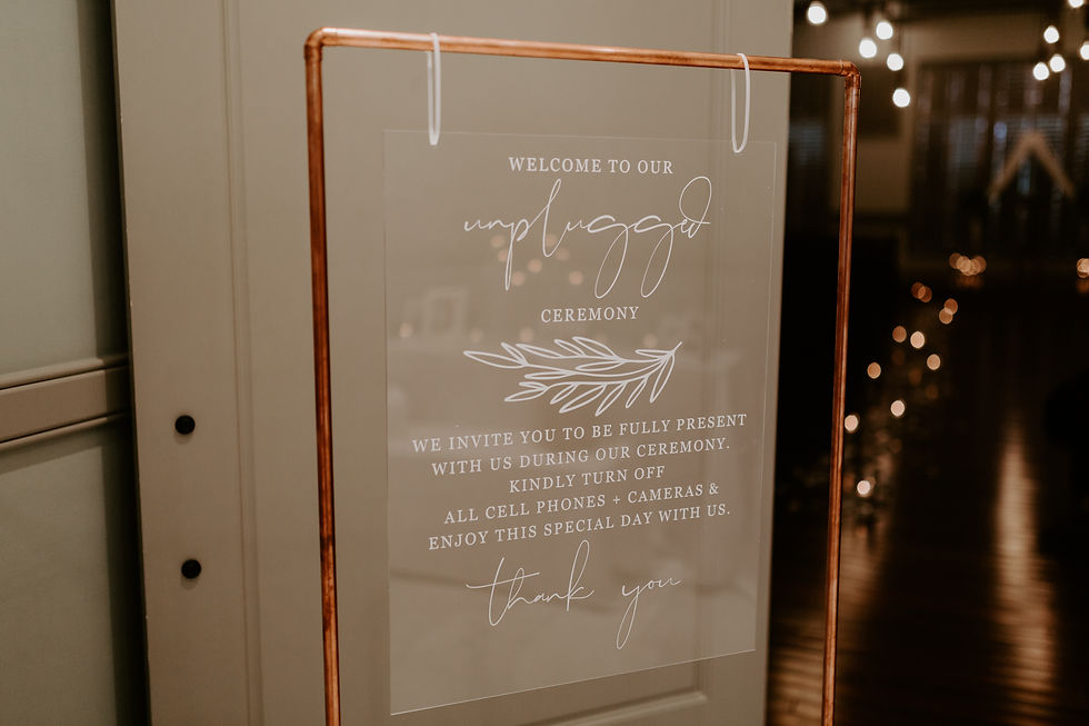 Copper Sign - Unplugged Ceremony