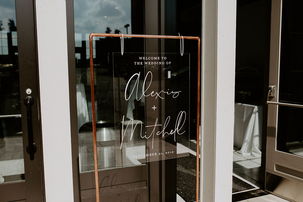 Copper Welcome Sign