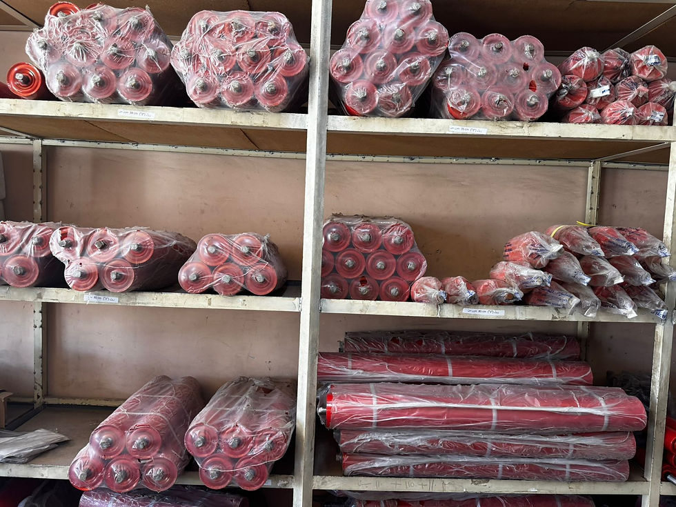 Thumbnail: Conveyor Rollers - بكرات (رولات) السيور الناقلة 