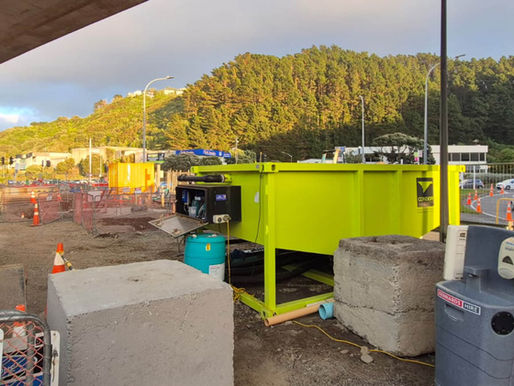 Condor's XXL Water Treatment System on the Ngauranga Gorge site.