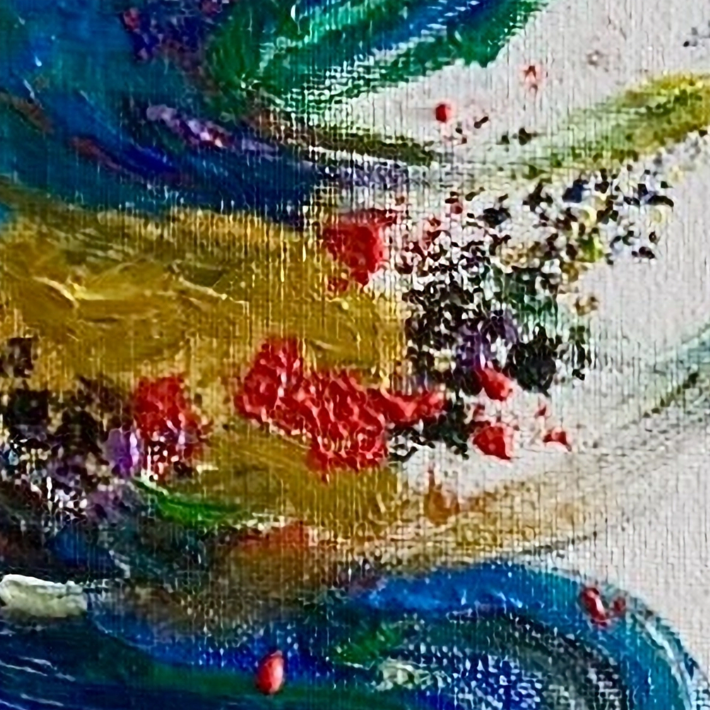 Mein Logo, abstraktes gemaltes farbiges Bild