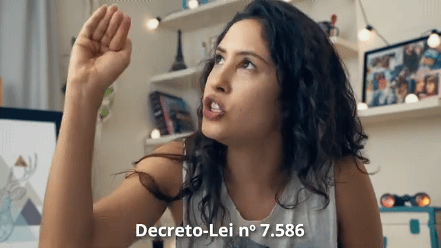 Gif da influencer da campanha