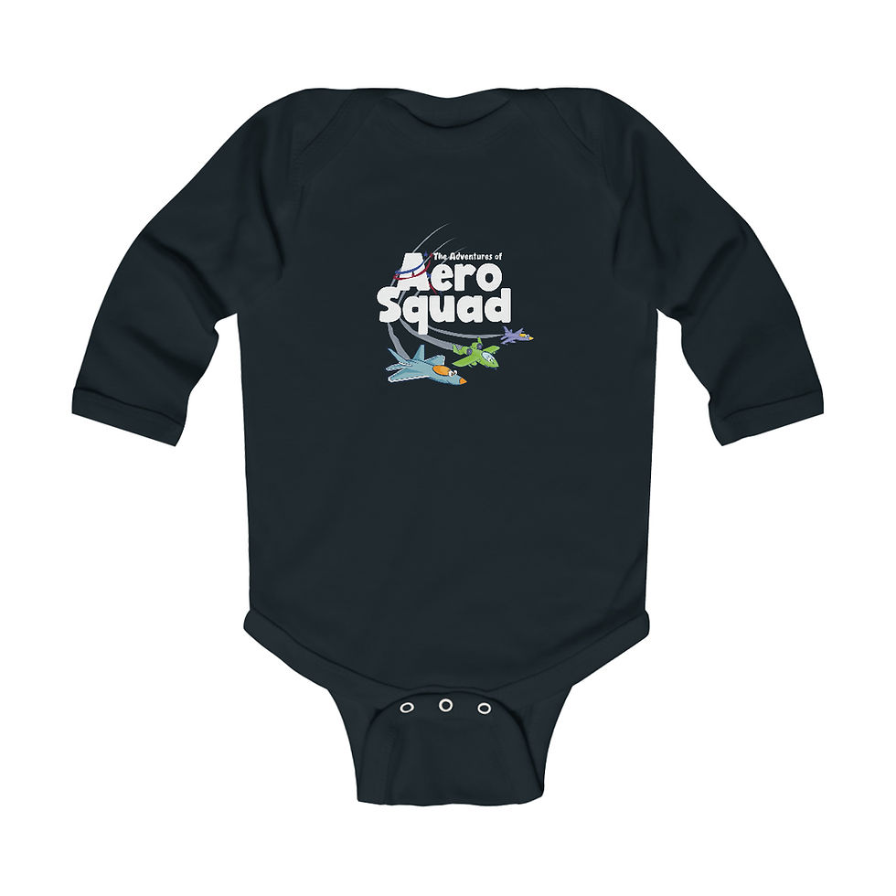 Thumbnail: AeroSquad Logo - Infant Long Sleeve Bodysuit