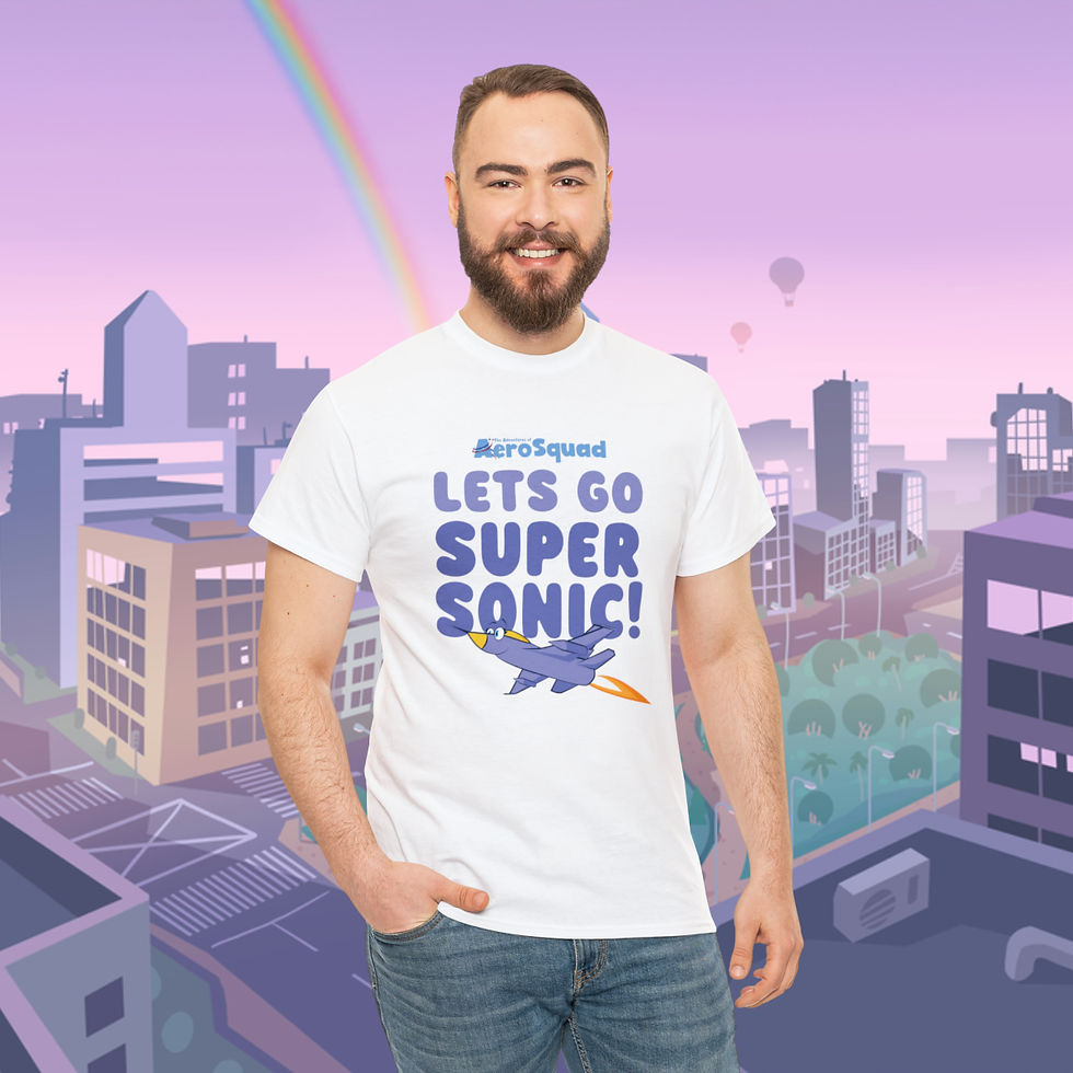 Thumbnail: Vicky Viper Supersonic - Unisex Heavy Cotton Tee