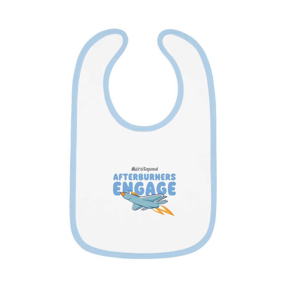 Thumbnail: Baby Contrast Trim Jersey Bib