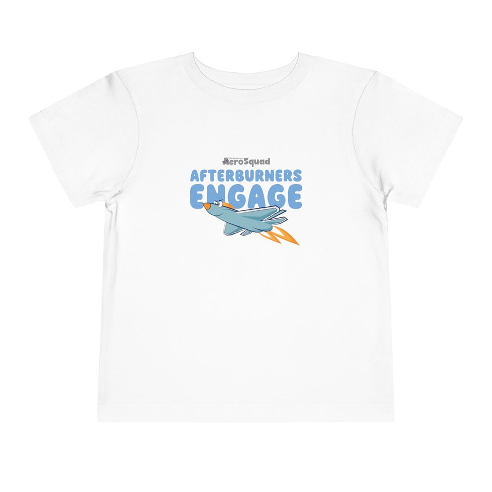 Thumbnail: Robbie Raptor Afterburners Engage! - Toddler Short Sleeve Tee