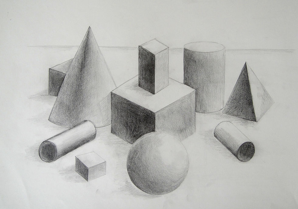 charcoal drawings