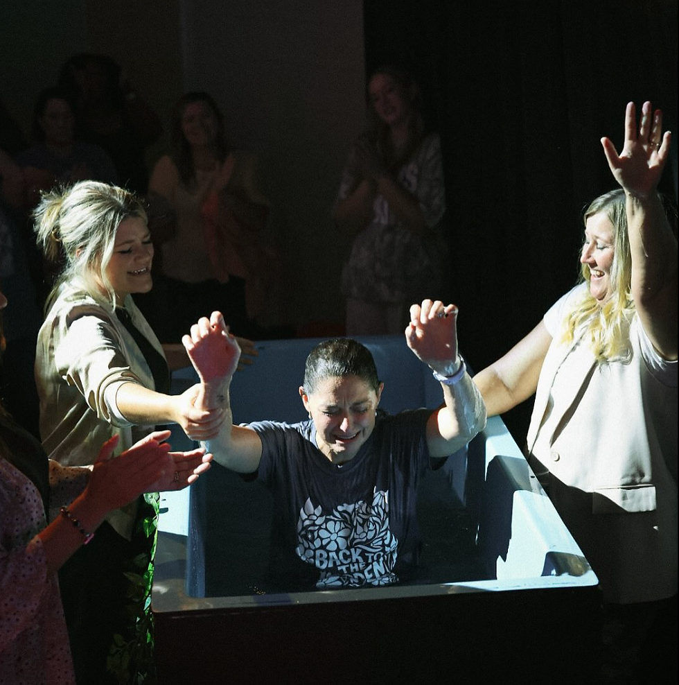 Crystal komala baptizing