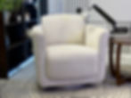 Armchair with microphone setup at 1804studios a podcast rental hub