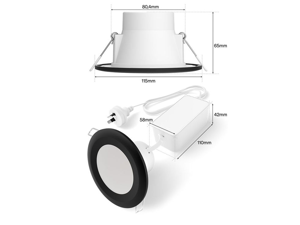 Thumbnail: Philips Hue Akari Downlight – 90mm – Black