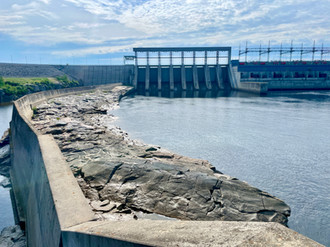 “Hydroelectric dam near Chisasibi, symbol of environmental change and Cree land use.