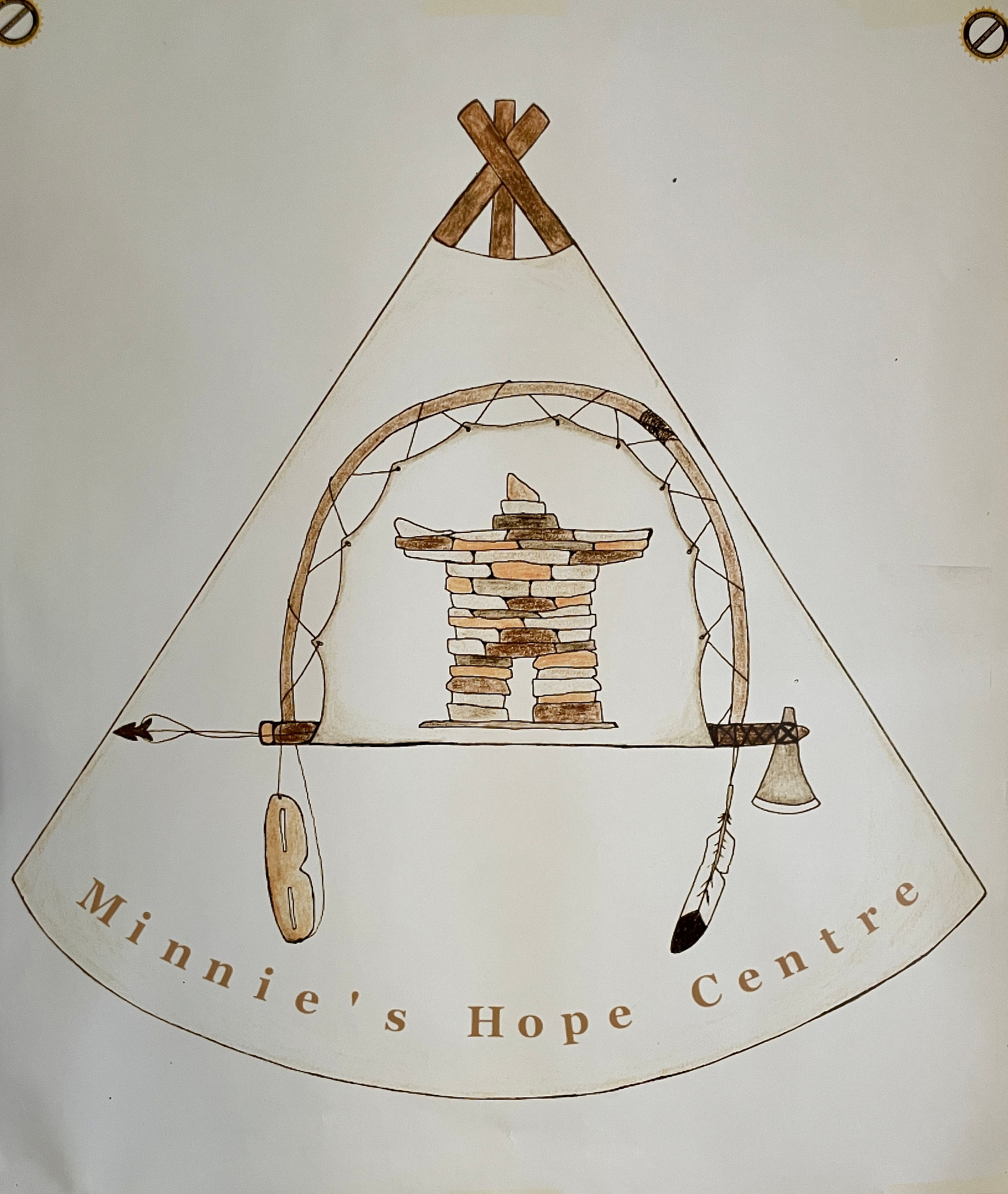 Therapy room inside Minnie’s Hope Centre with a play tipi and chairs, designed for culturally safe healing.