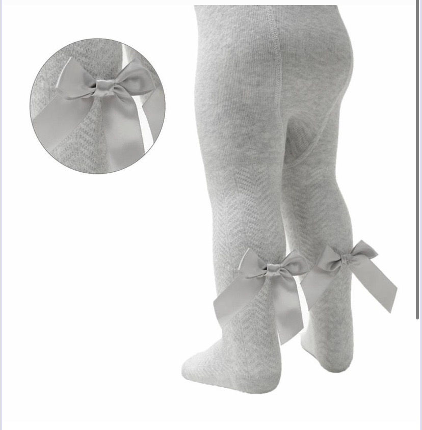Thumbnail: Chevron tights with long bow 0-24 Months 