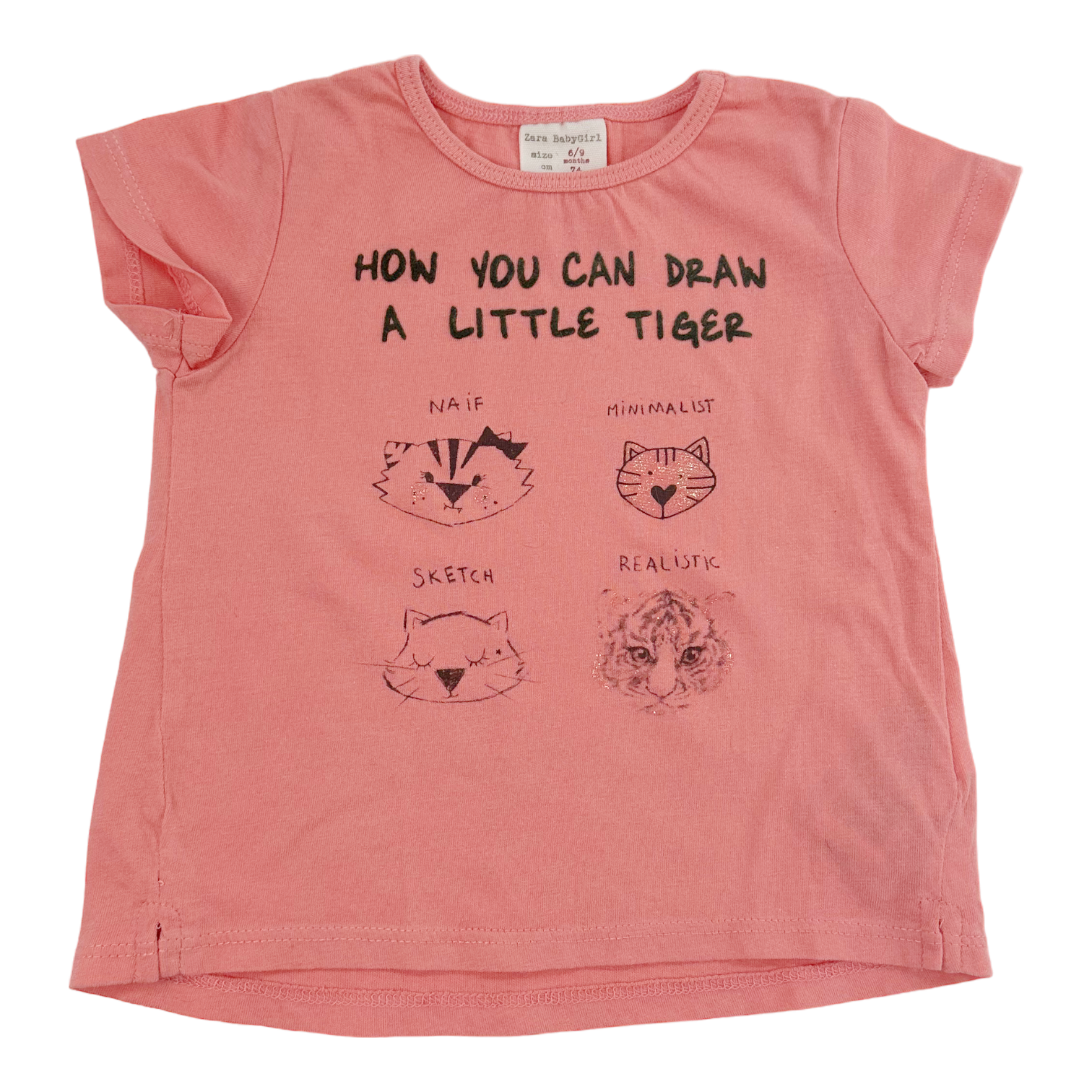 Tee shirt Zara 6-9 mois