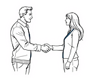 a man and a women shaking hands, showing trust.png