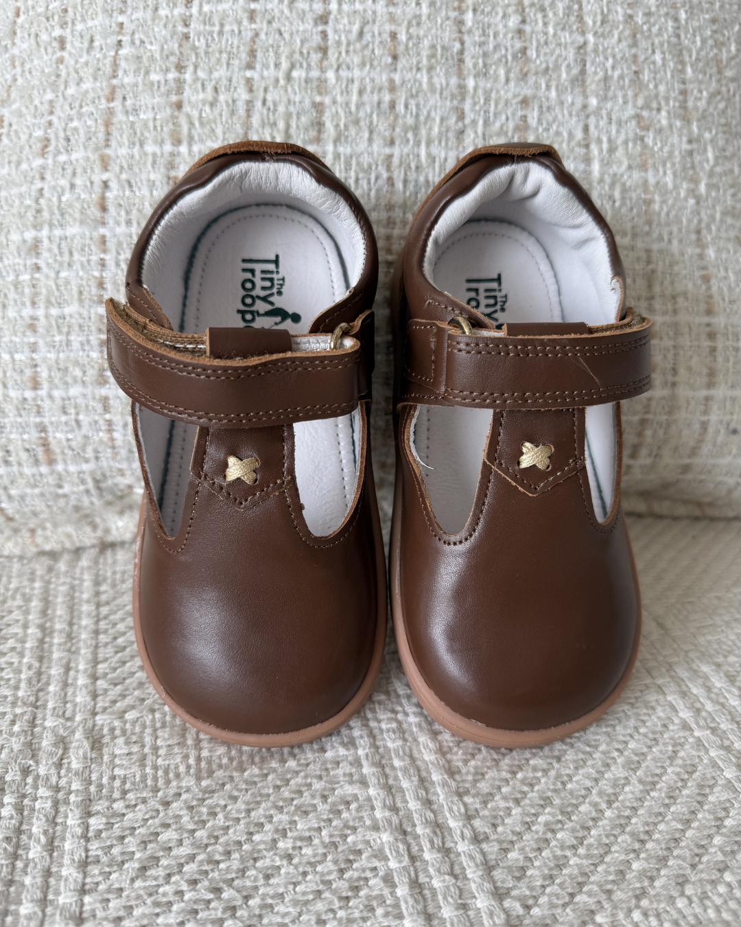 Megan T-bar in Cocoa Size 9