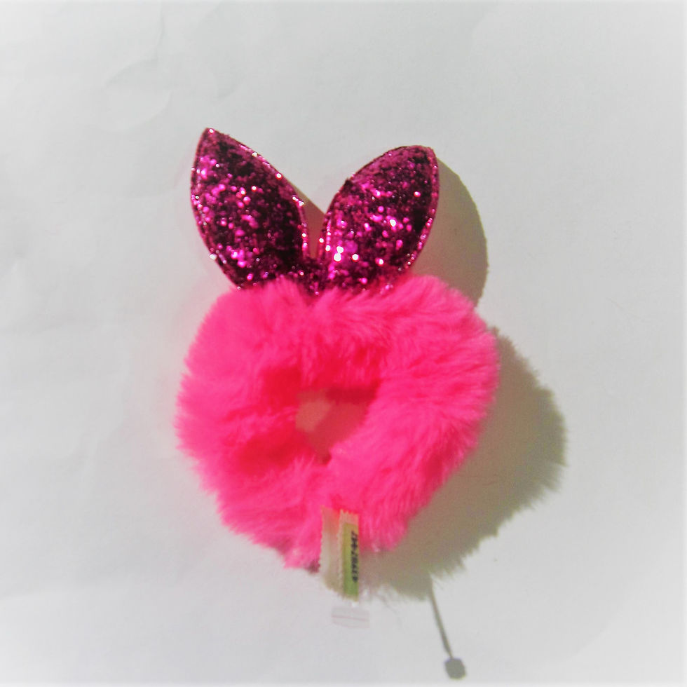 Miniatura: Scrunchies c/orejas metalizadas