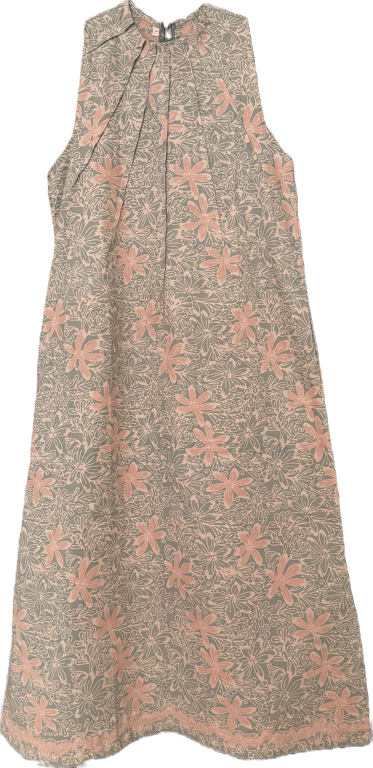 Handrawn Long Dress/Dusty Blossom