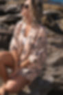 Handrawn Modern Kimono/Blush Noir Kimono