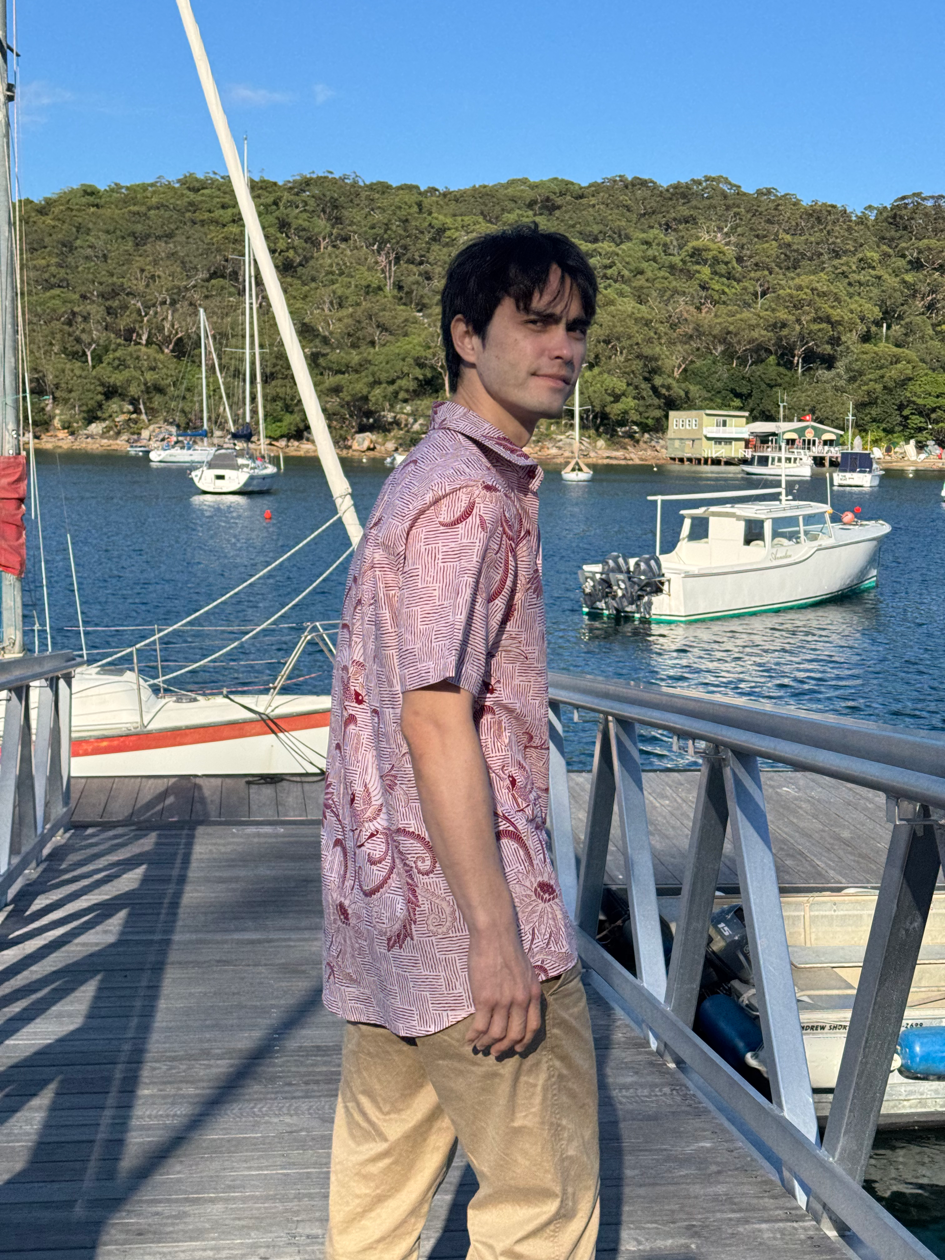 Handrawn Men Shirt/RED