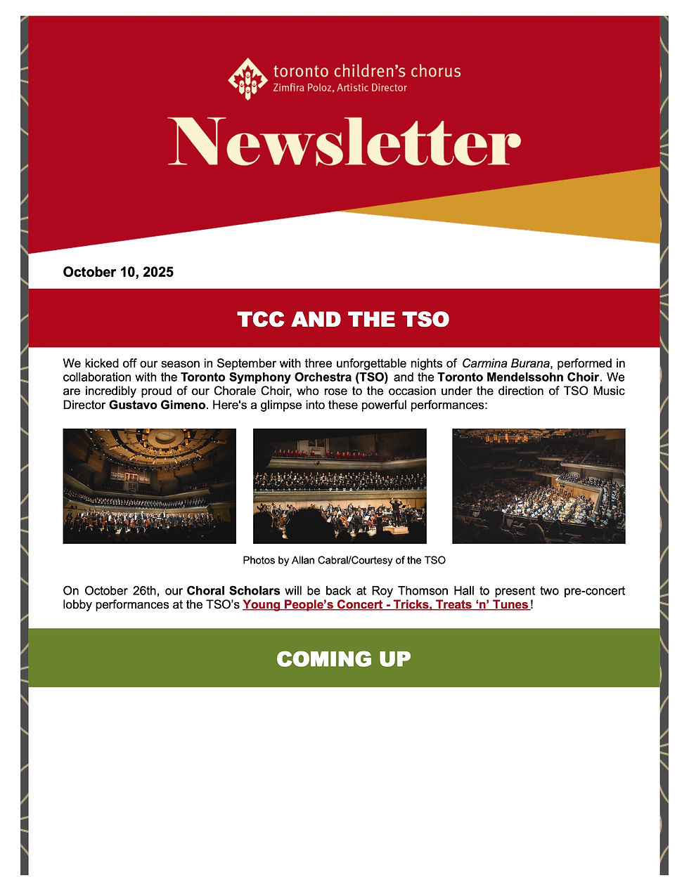 October 2025 Newsletter - Cover