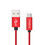 Thumbnail: EC41L-TPC-RD Esoulk [3.3ft/1m] Nylon Braided USB Cable For Type-C