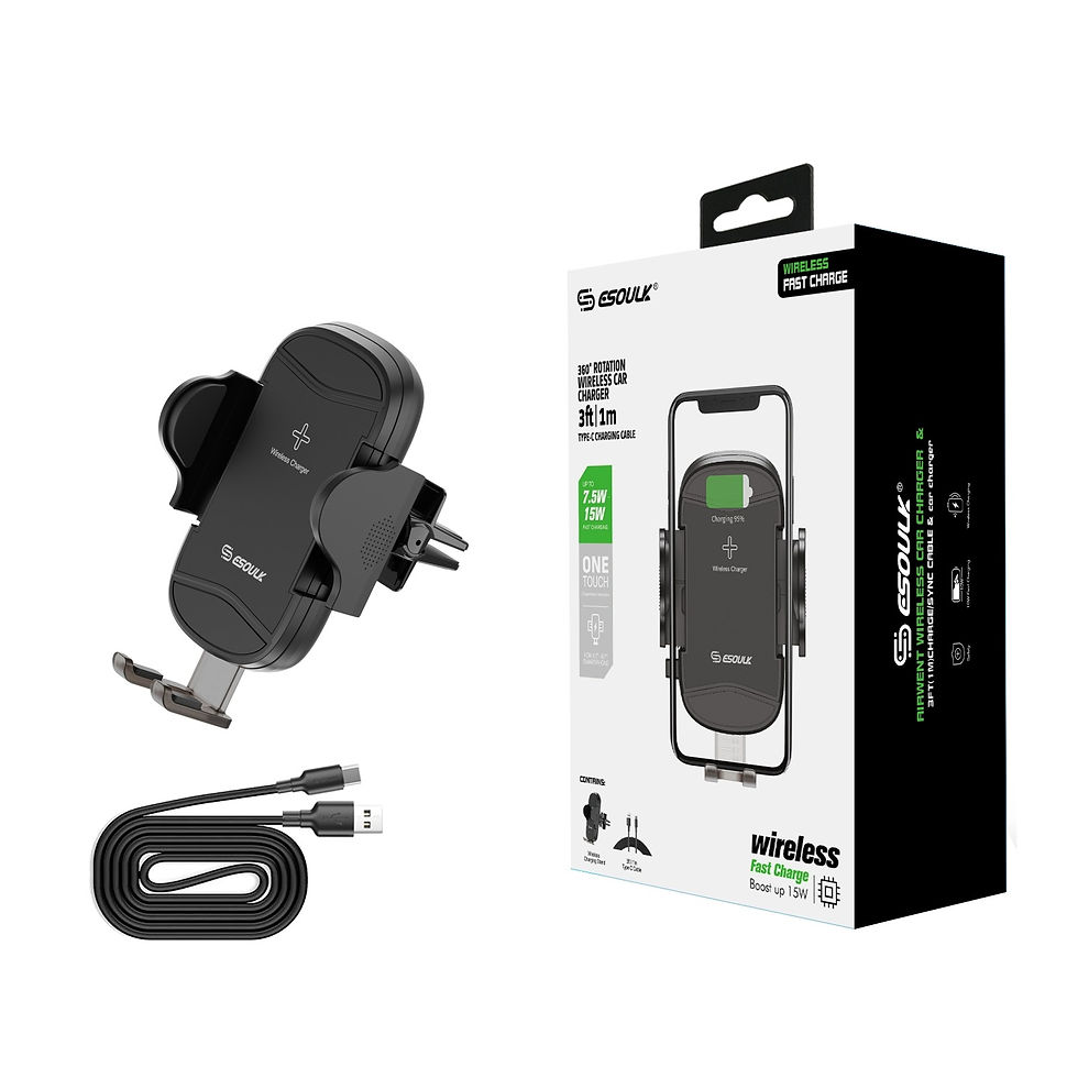 Thumbnail: EH39BK:15W Wireless Charger Air Vent Car Holder