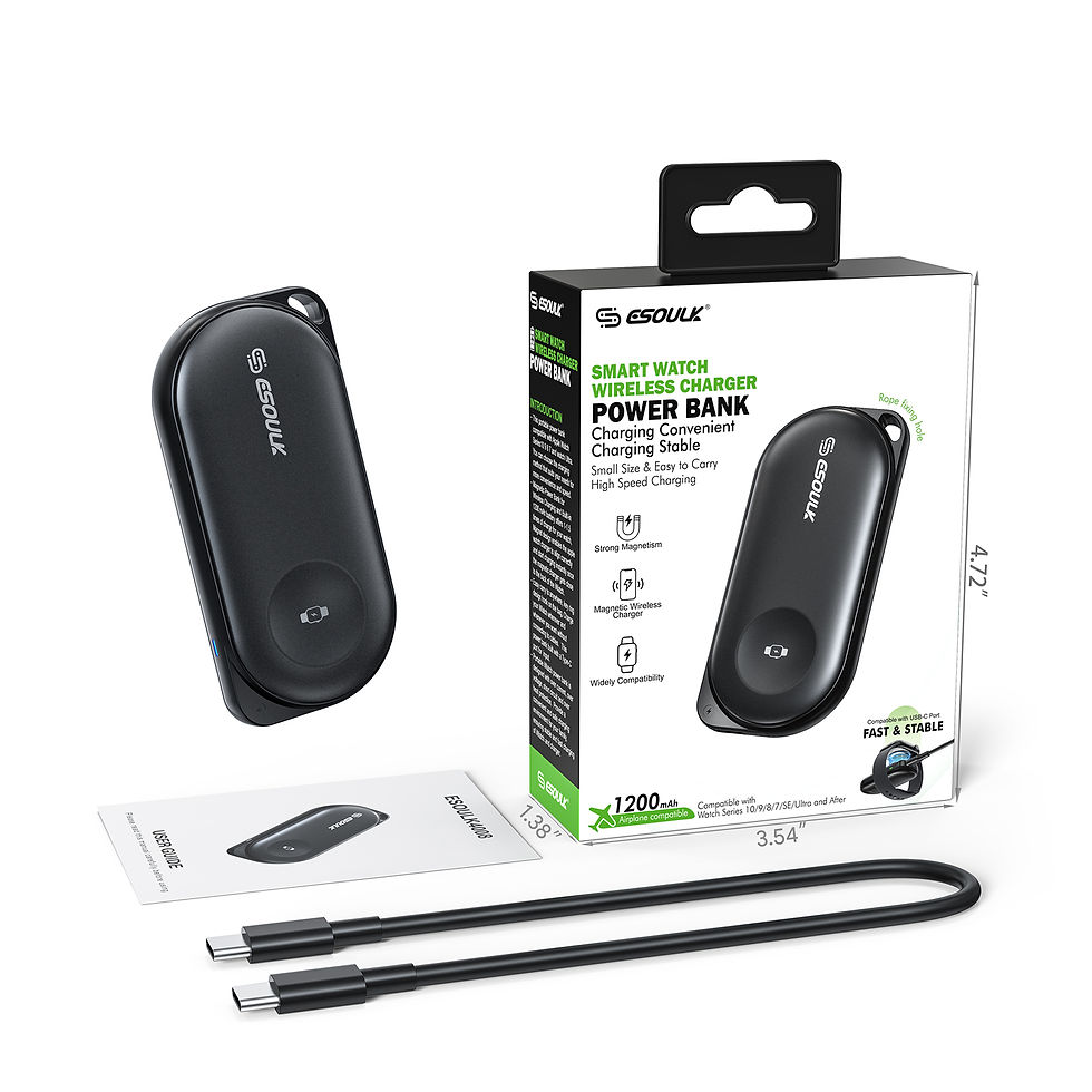 Thumbnail: EK-4008BK 1200mAh Smart Watch Wireless Charging Power Bank (12/48)