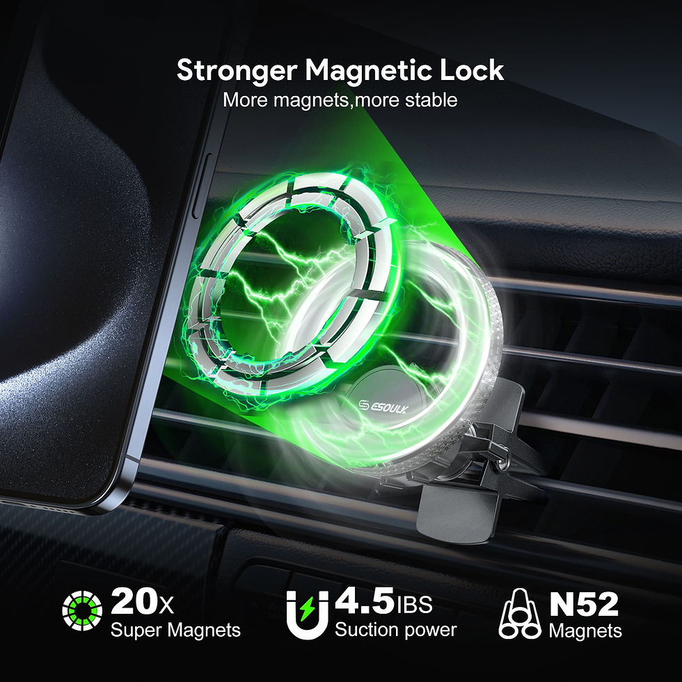 Thumbnail: EK-3007BK Airvent Magnetic Car Holder (12/48)