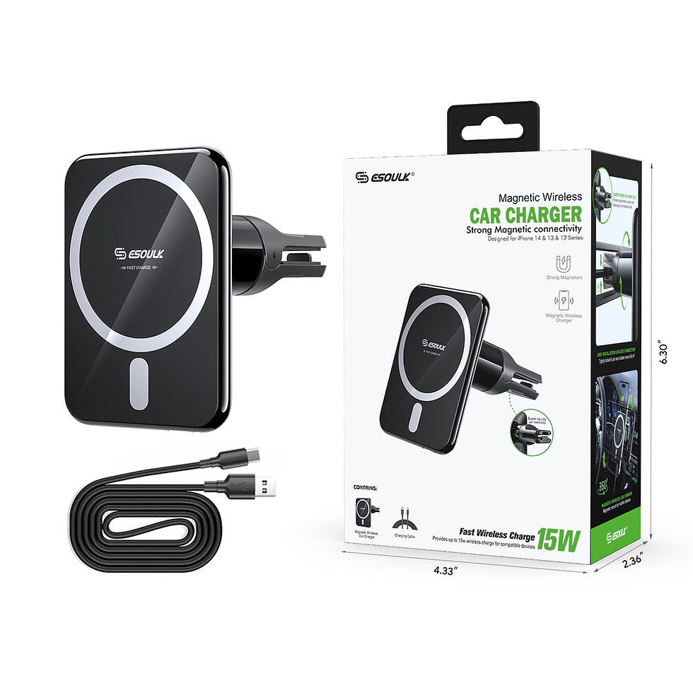 Thumbnail: Esoulk EK-6001 15W Magnetic Wireless Charger Air Vent Car Mount (12/48)  Item Nu