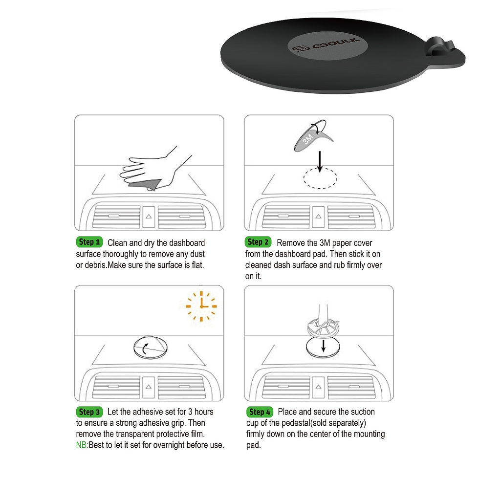 Thumbnail: EH42BK:AIR VENT & DASHBOARD 2 IN 1 CAR PHONE MOUNT(6/36)