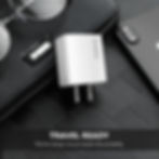 Thumbnail: Esoulk EC49-CC-WH: 20W PD+QC FAST WALL CHARGER & 5FT USB C TO C CABLE