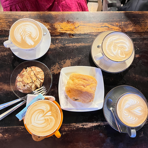 Vietnamese Coconut Coffee with Banana bread