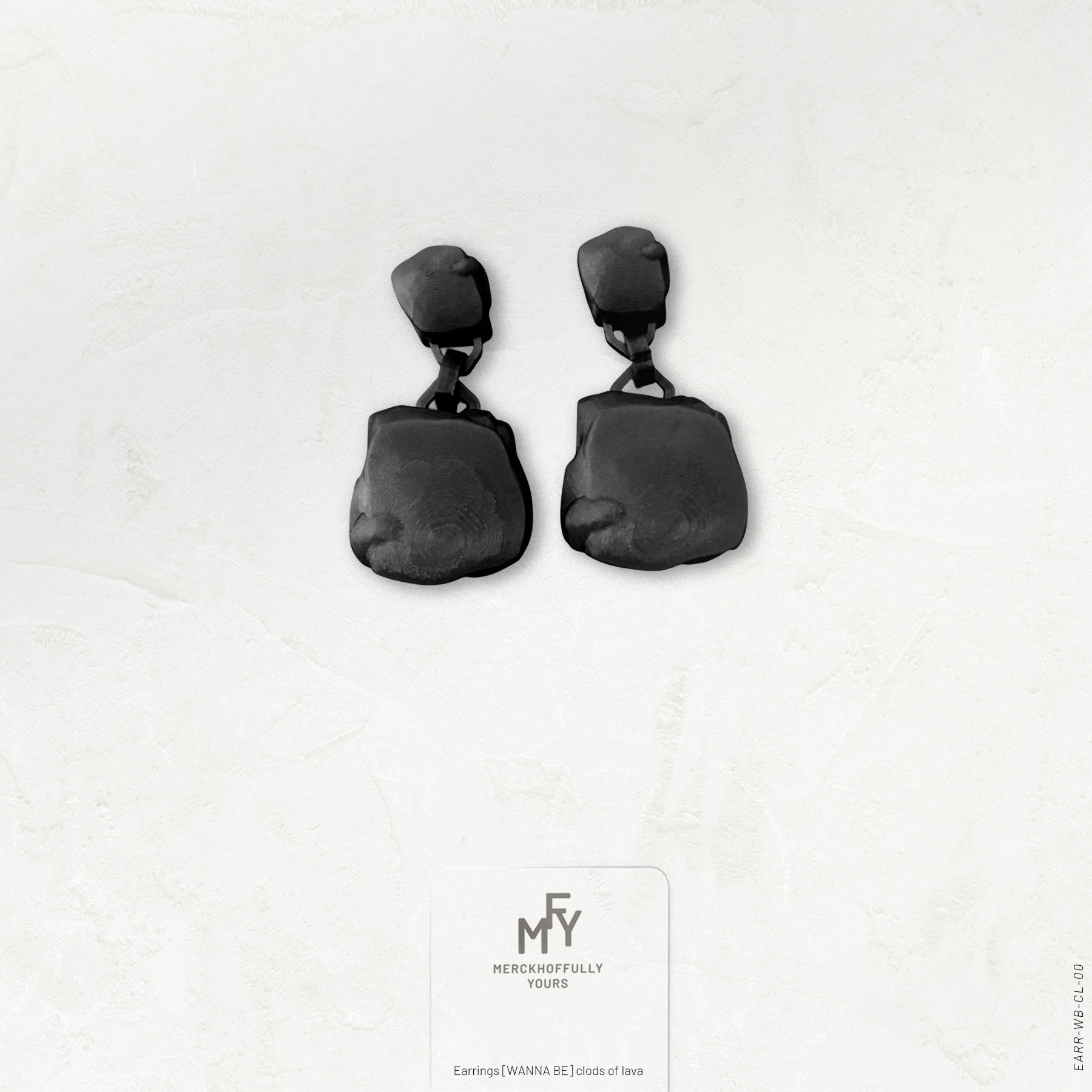 Earrings [WANNA BE] clods of lava