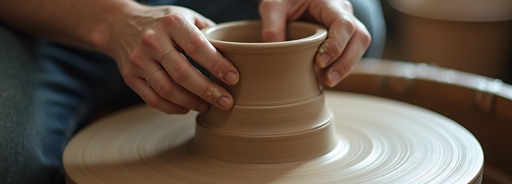 getöpferte Tasse