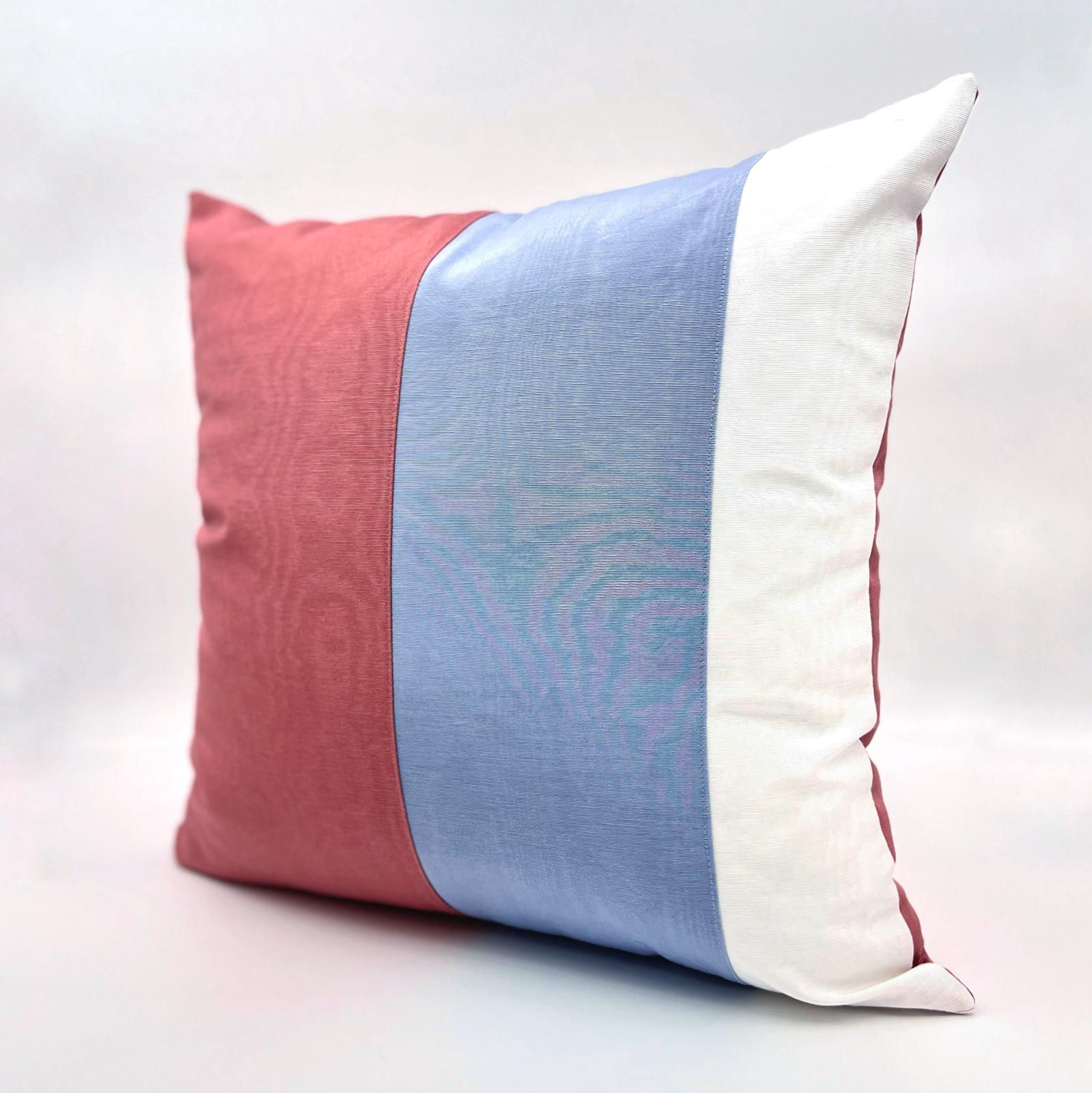 Three Colored Pillow Cover (RWB)