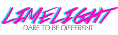 Limelight Neon Logo with Tagline: Dare to Be Different