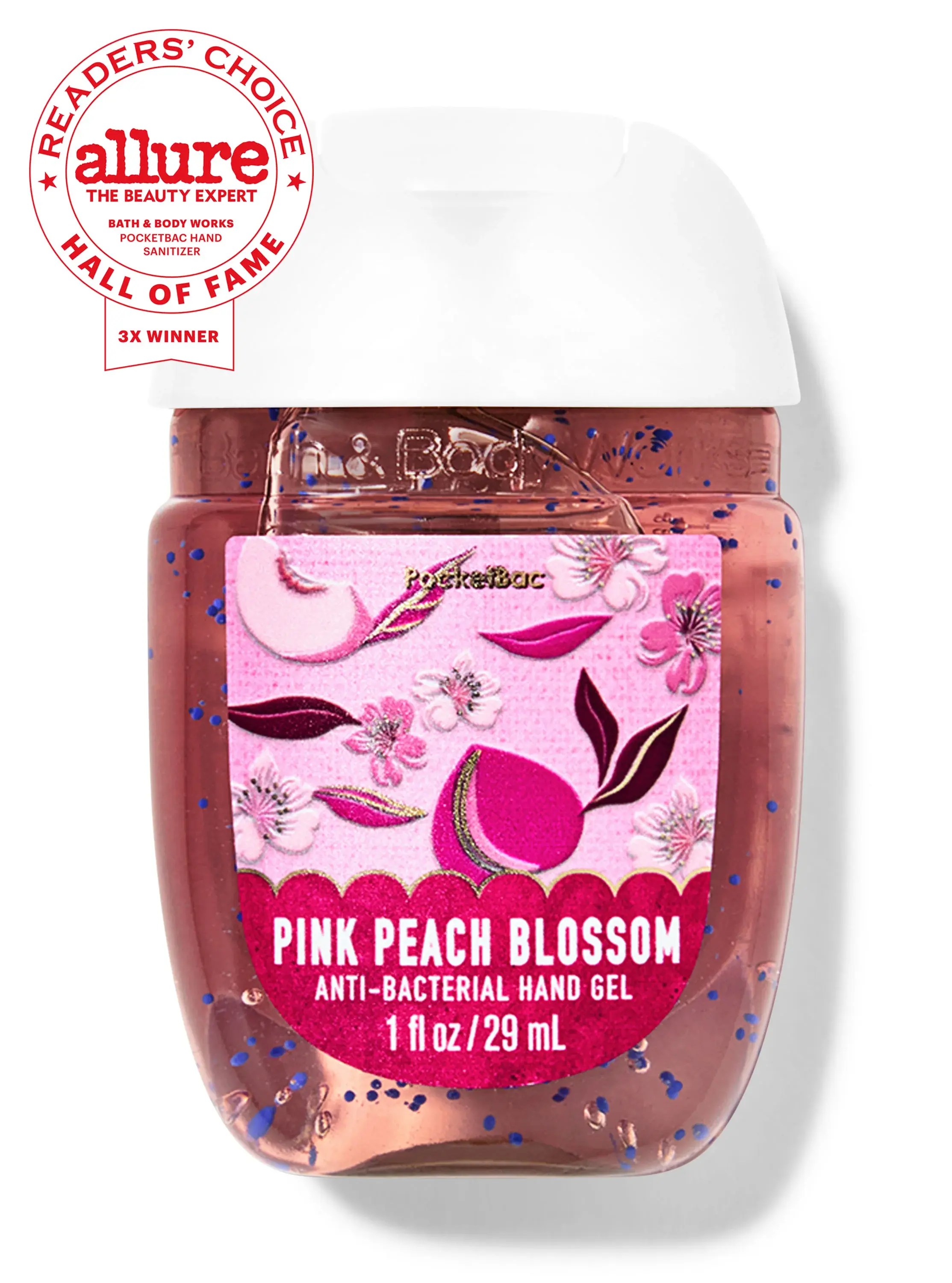Pink Peach Blossom Pocket Bac Hand Sanitizer