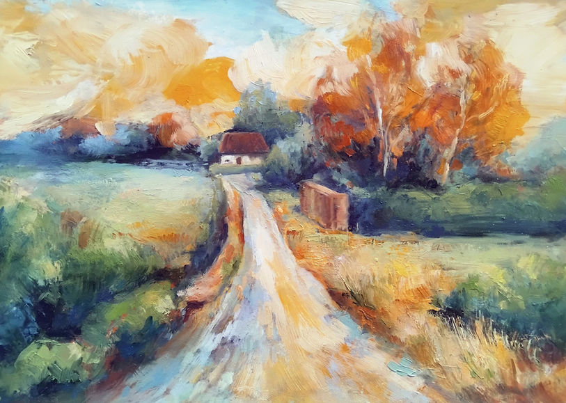 Clarina country road landscape painting