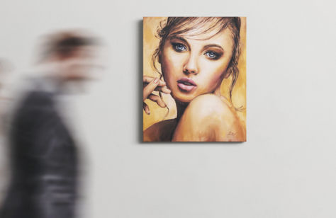 Woman portrait in Gold