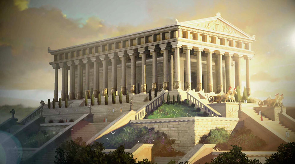 Artist depiction of the Temple of Artemis in Ephesus