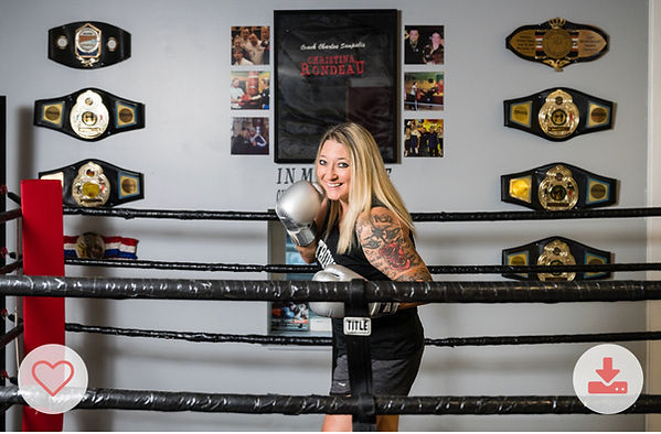 Christina Rondeau kickboxing