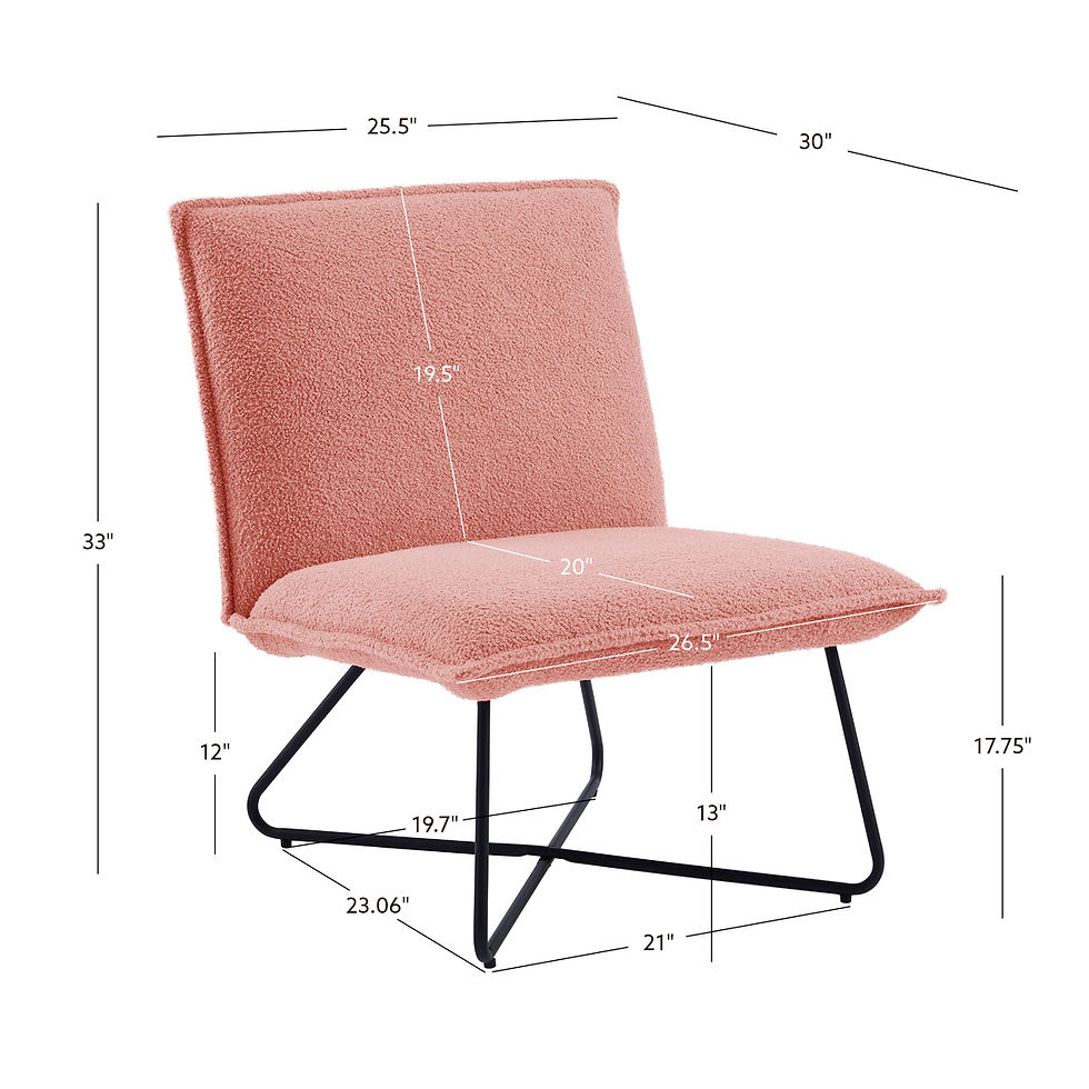 Thumbnail: Linon Kenny Blush Shepra Chair