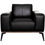 Thumbnail: Porter Pietro Black Leather Chair